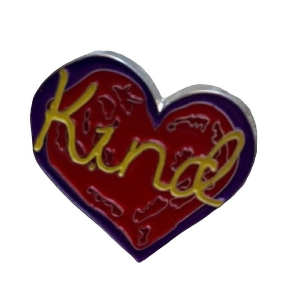 Vintage Penzey’s Kind Heart Lapel Pendant Brooch Woman’s Jewelry